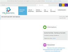 Tablet Screenshot of mairie-beaurains.fr
